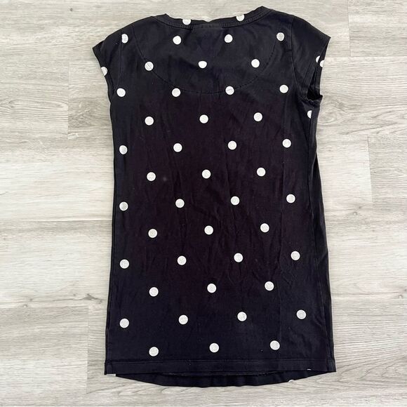 A Pea in the Pod Black & White Polka Dot Short Sleeve Tee Size Small - Picture 3 of 5